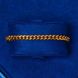 6mm Kubanisches Armband - Gold