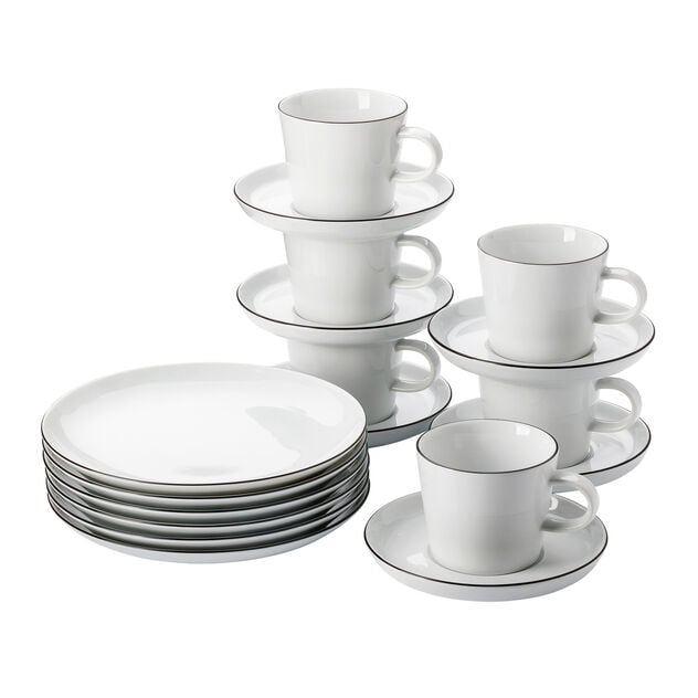 Cucina Colori Black Kaffee-Set 18-tlg.
