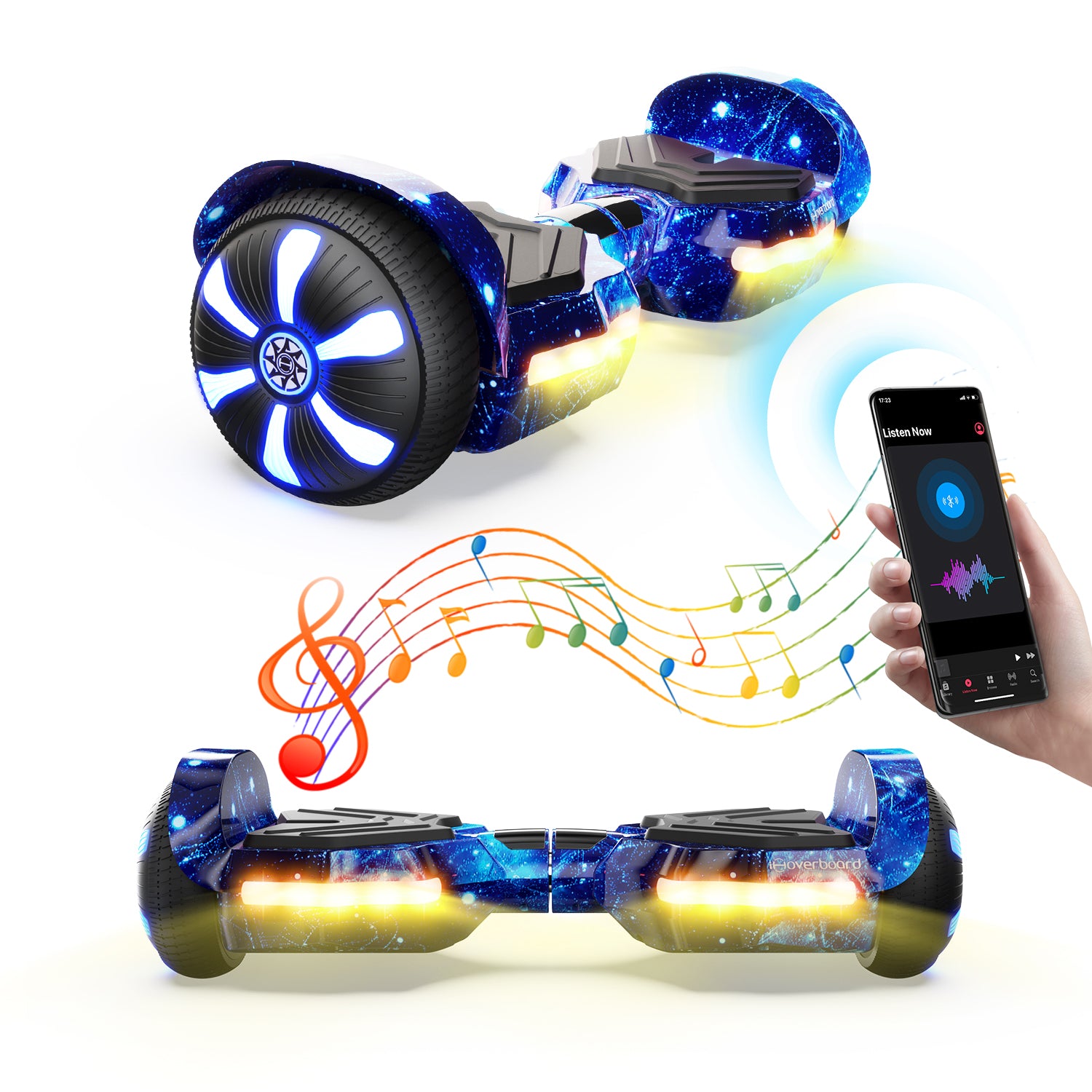iHoverboard H2 Bluetooth Hoverboard mit Sitz 6.5" für Kinder - H2 Blau / Standard