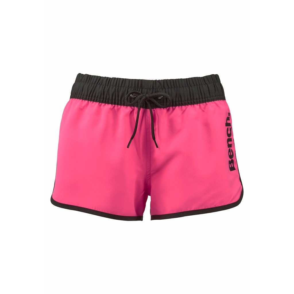 Bench. Badeshorts aus Microfaser mit Aussenkordel, Gesässtasche mit Klettverschluss