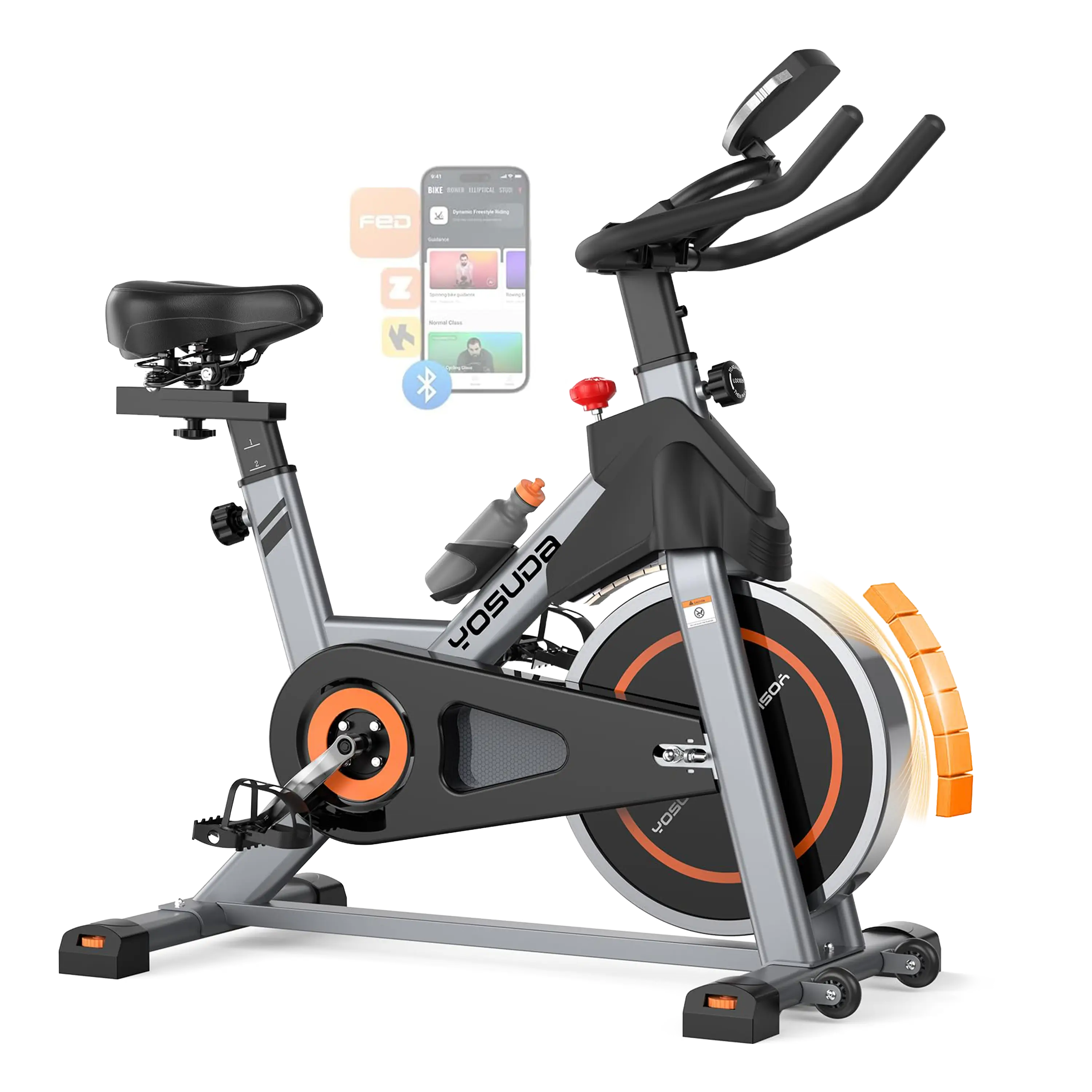 Yosuda EB1 Magnetic Indoor Cycling Bike with 300 LBS Capacity