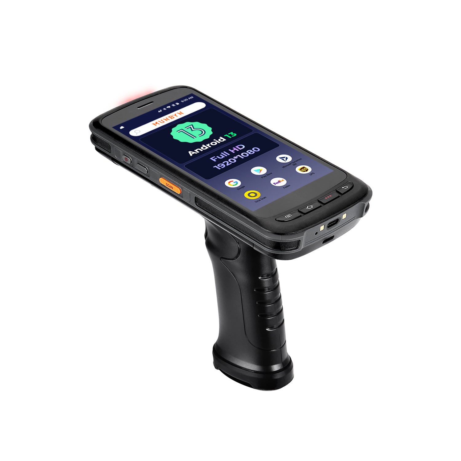 MUNBYN IPDA087P Android 13 Barcode Scanner mit Zebra SE4710