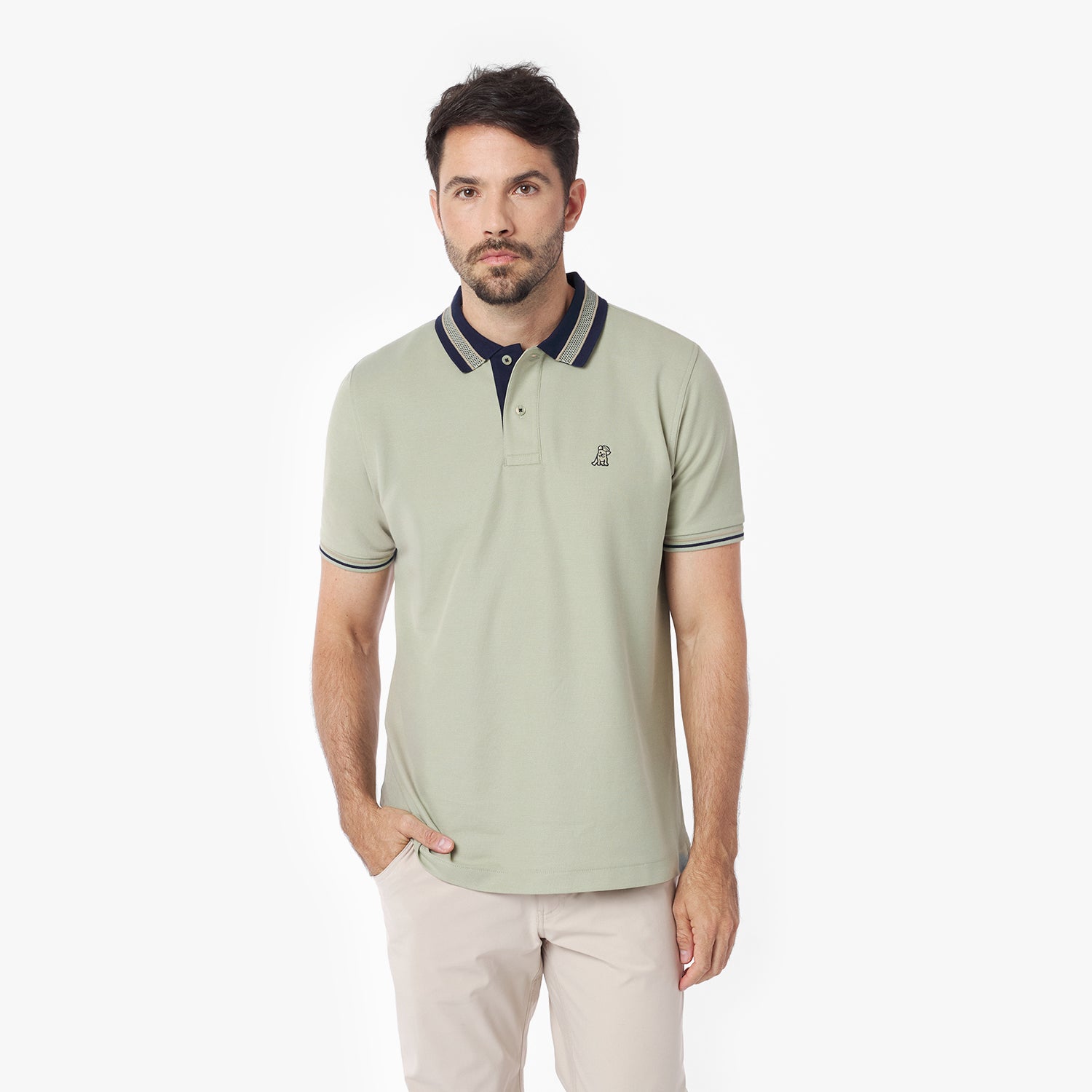 Herren Polo Shirt mit Bold Detail