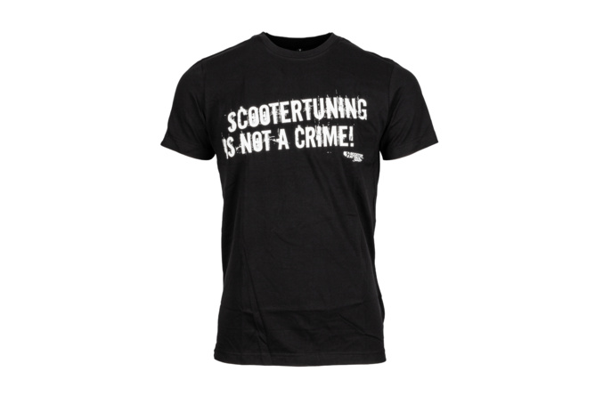 T-Shirt Scootertuning ist kein Verbrechen Schwarz