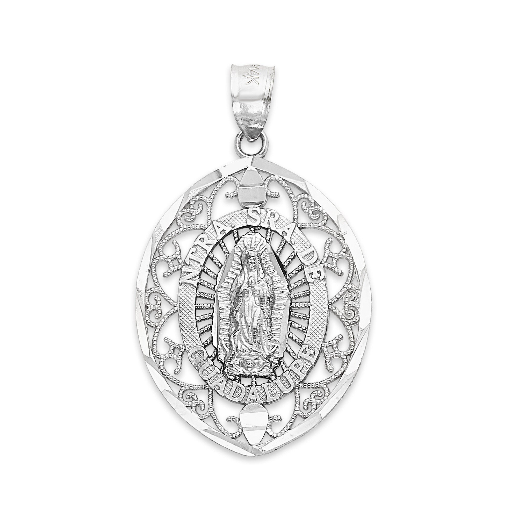 925 Sterlingsilber Guadalupe Anhänger - Religiöse Schmuckgeschenke für Schutz