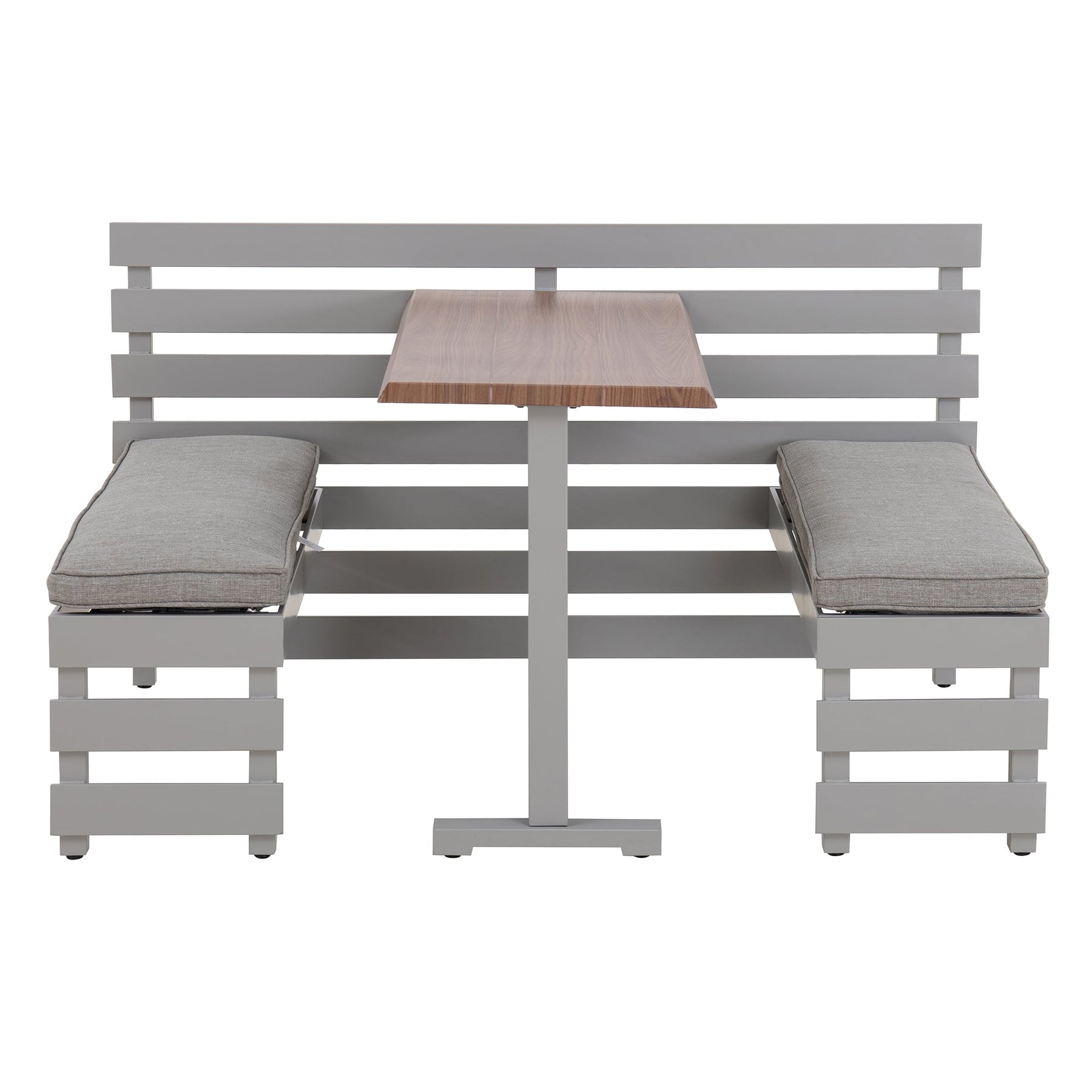 LAGOS Steel Balcony Set - 126cm x 157cm, Grey