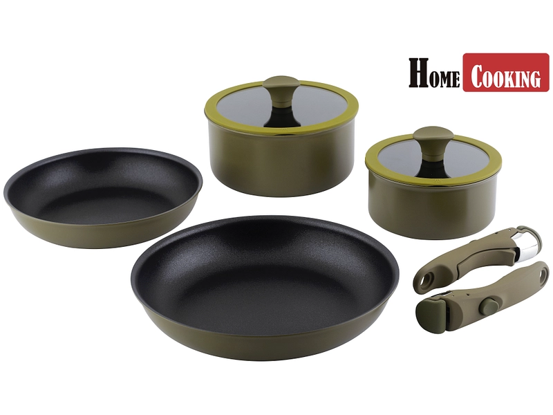 Kochset ALYSSA HOME COOKING 8 Pieces Green