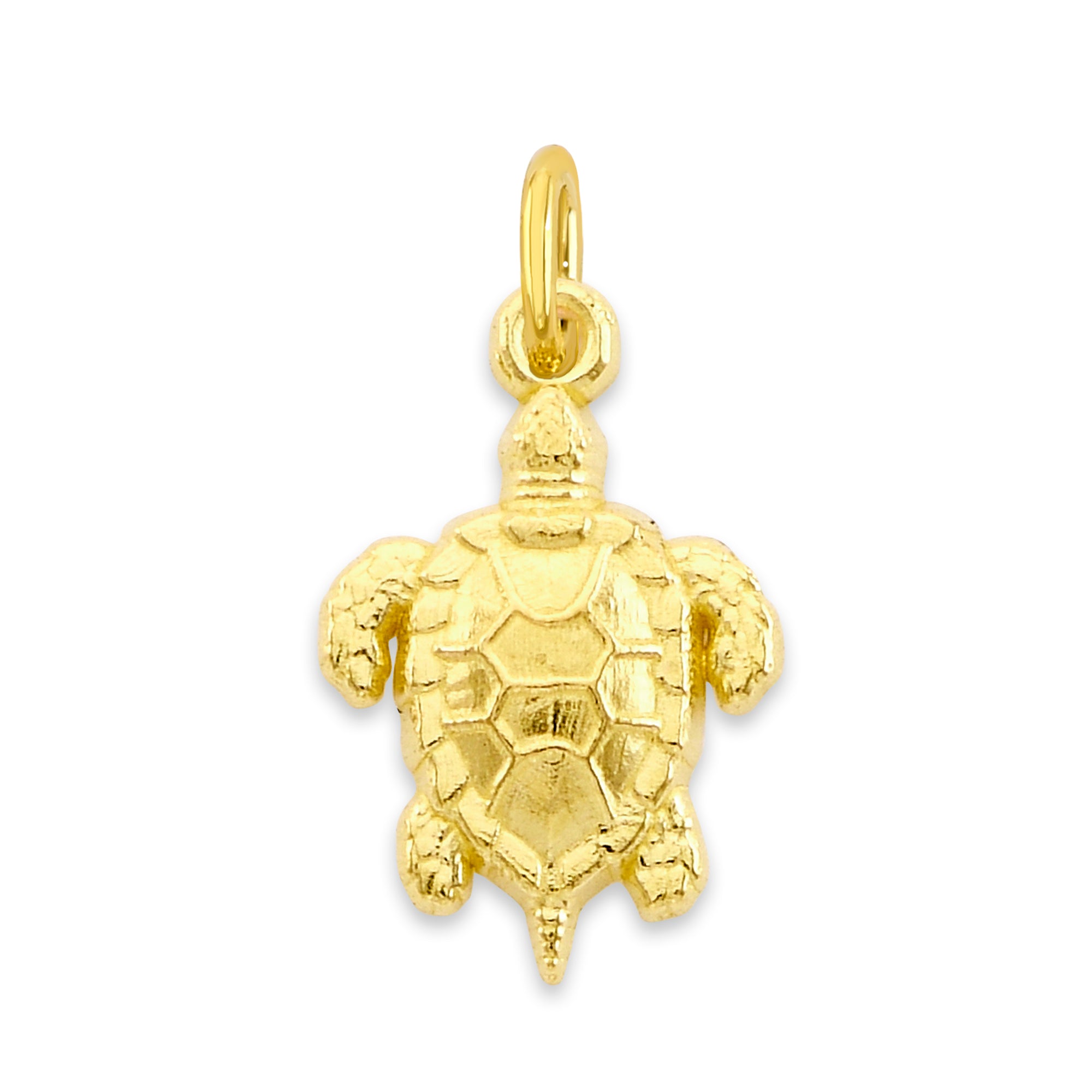 10k/14k Solider Gold Schildkröte Anhänger - Strand Schmuck Geschenke