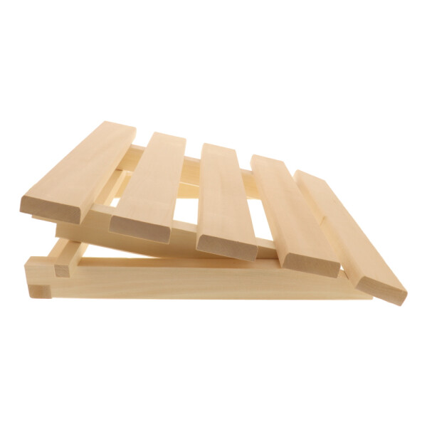 Höhenverstellbare Sauna-Kopfstütze - Lindenholz