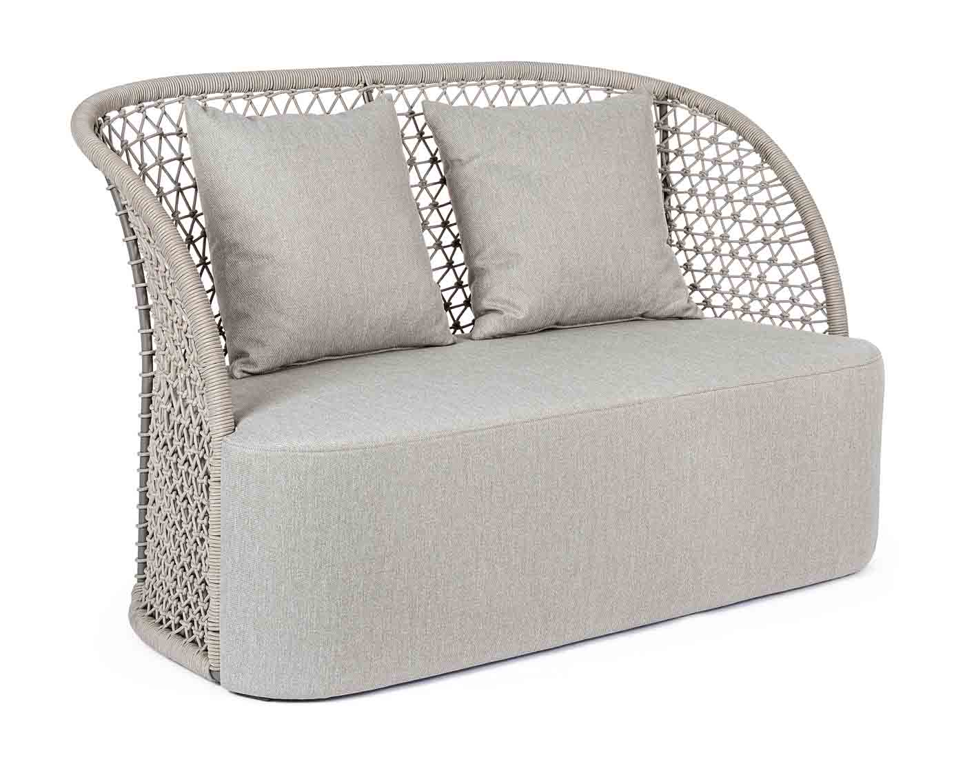 2-seater Outdoor Sofa Cuyen with Cushions, Sand