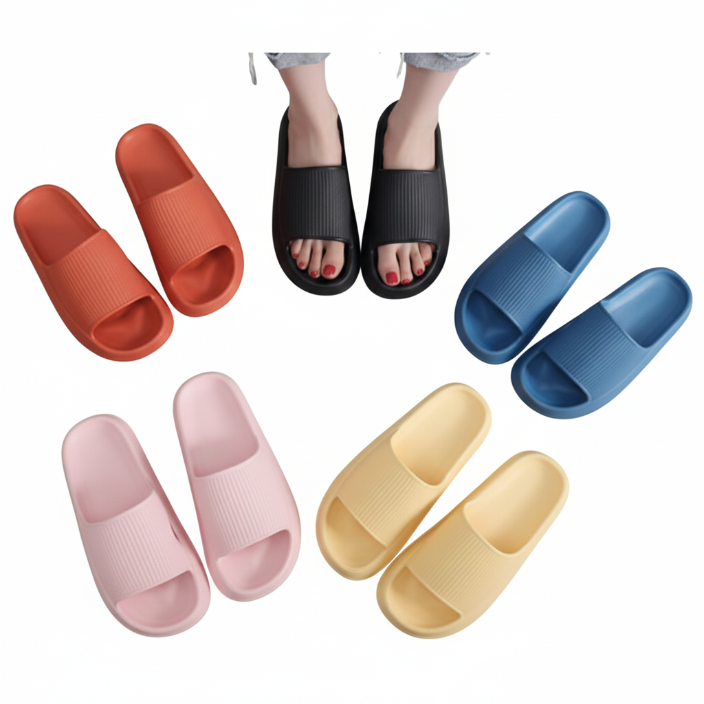 Cozy Pillow Slides Anti-Slip Sandals Ultra Soft Slippers Cloud Home Outdoor Shoe