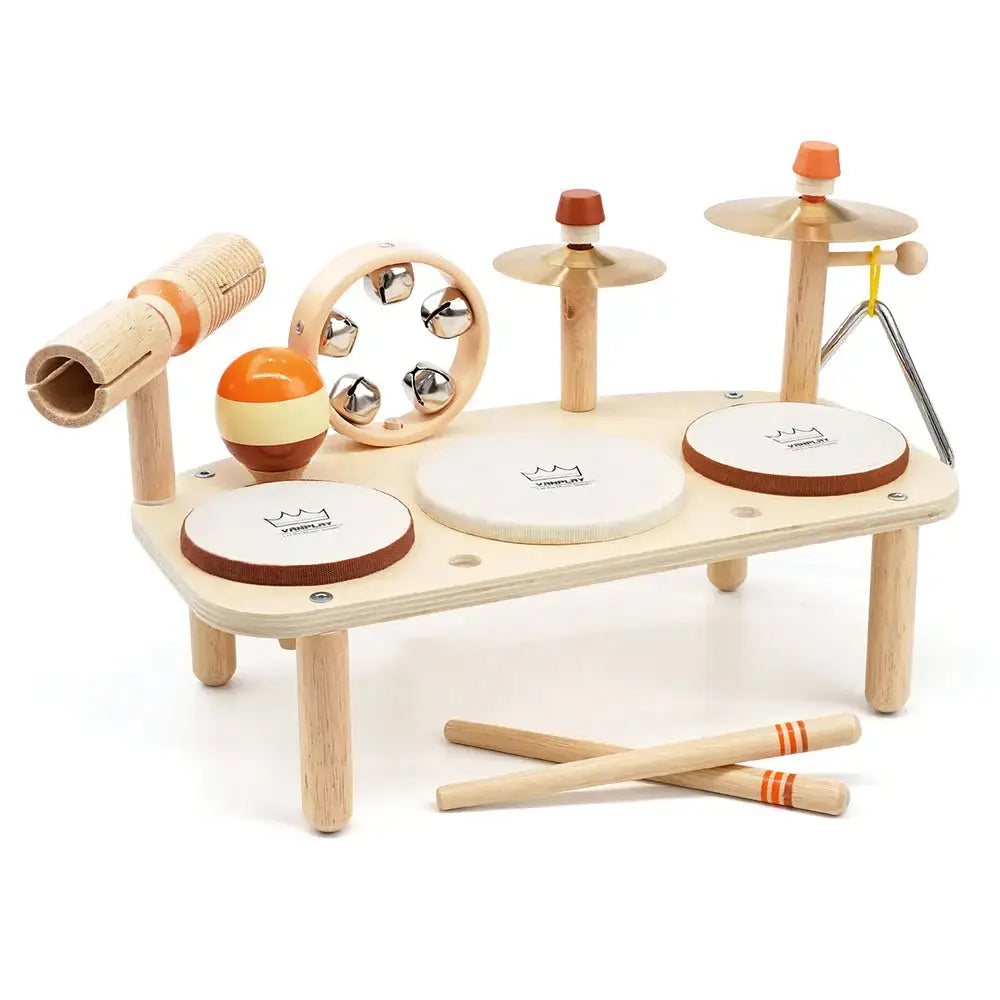 Rhythm Station – Holz 11-in-1 Musiktisch & Schlagzeugset
