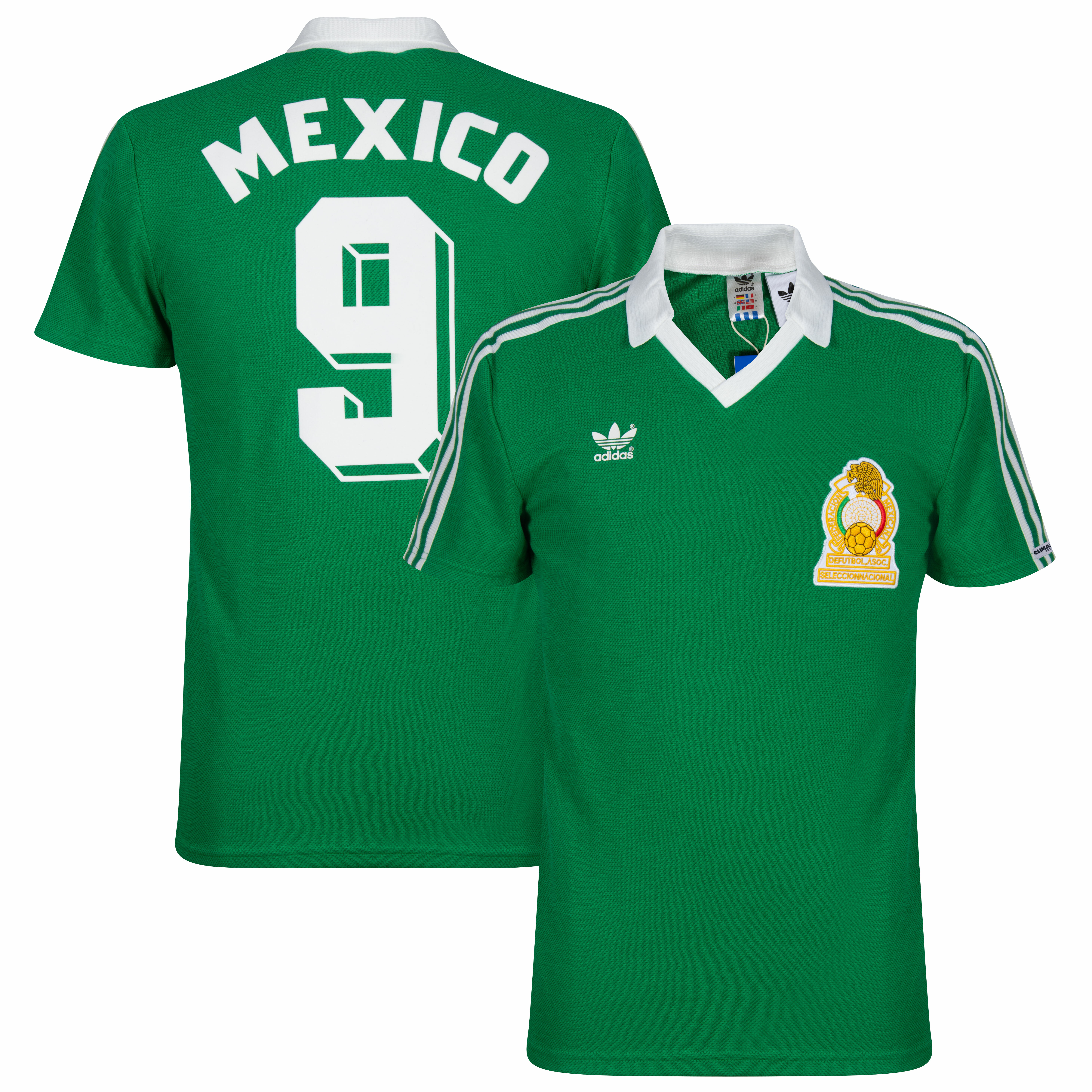 adidas Mexiko Home Nr.9 Trikot 1986 (Reissue)