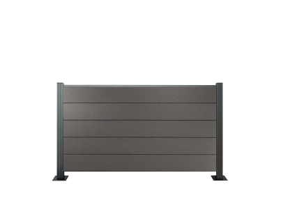 XXL Komplettset light WPC Zaun / Sichtschutz / Steckzaun