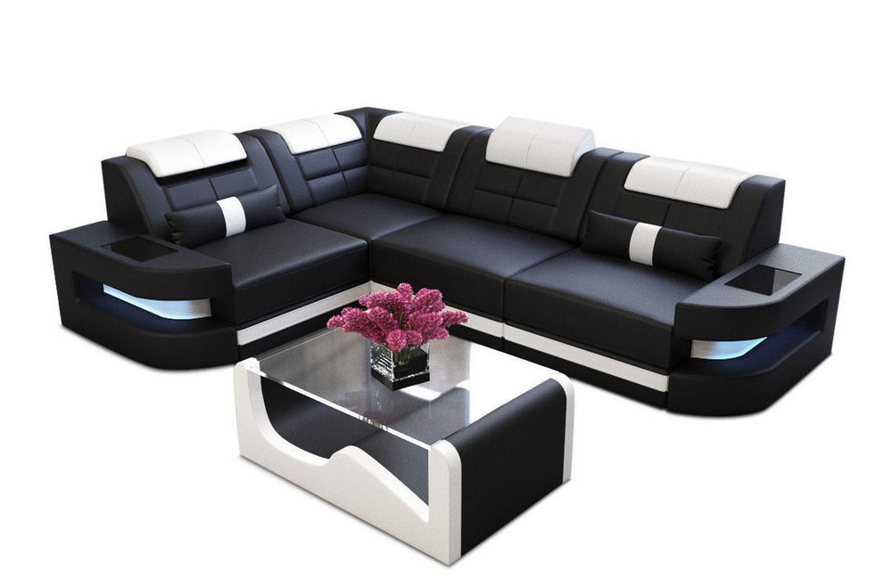 Designersofa Como L-Form – Leder & Luxus