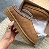 Tasman Slippers Tazz Mustard Seed Chestnut Sand Fur Slides