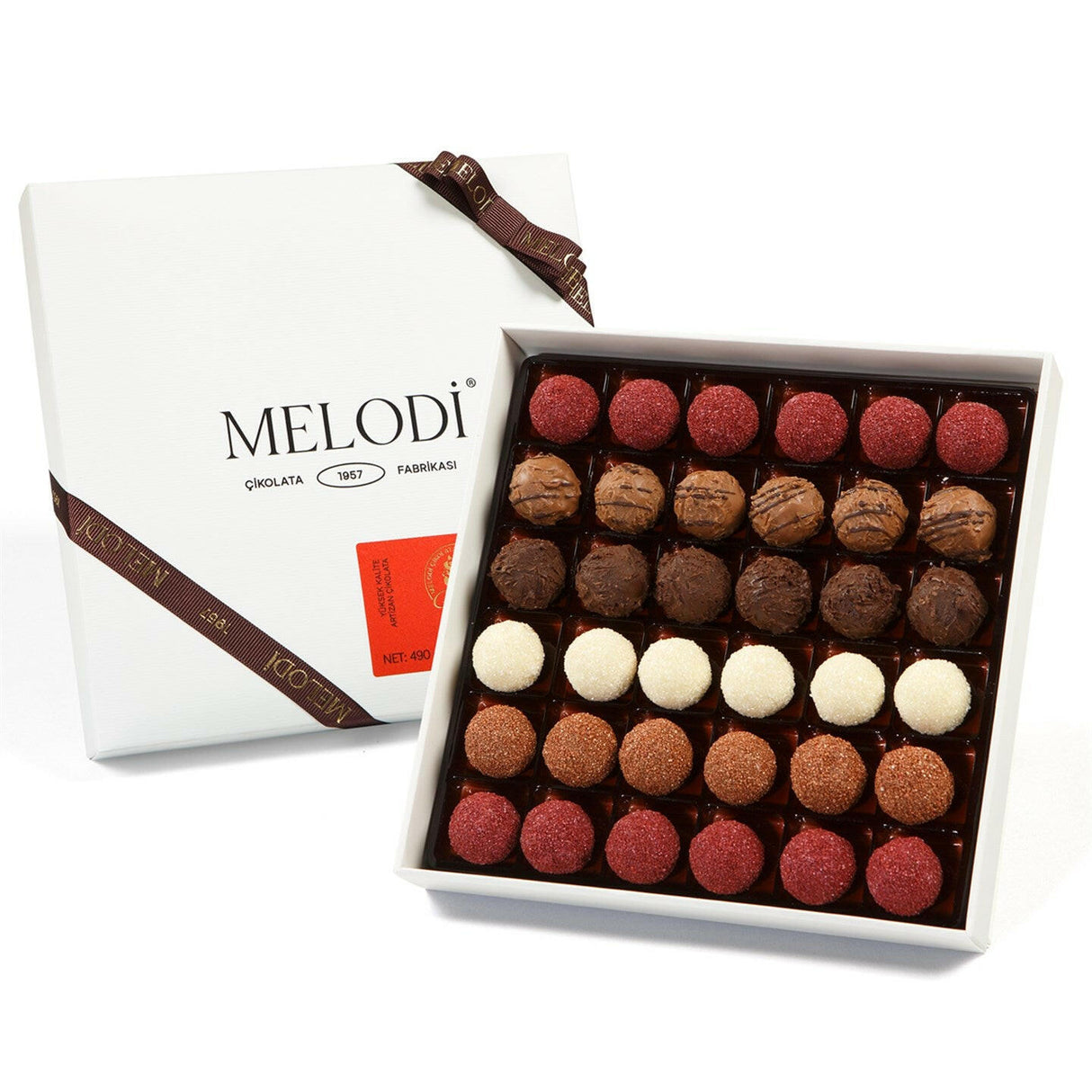 Praline Trüffel Schokoladengeschenkbox, Premium Luxus
