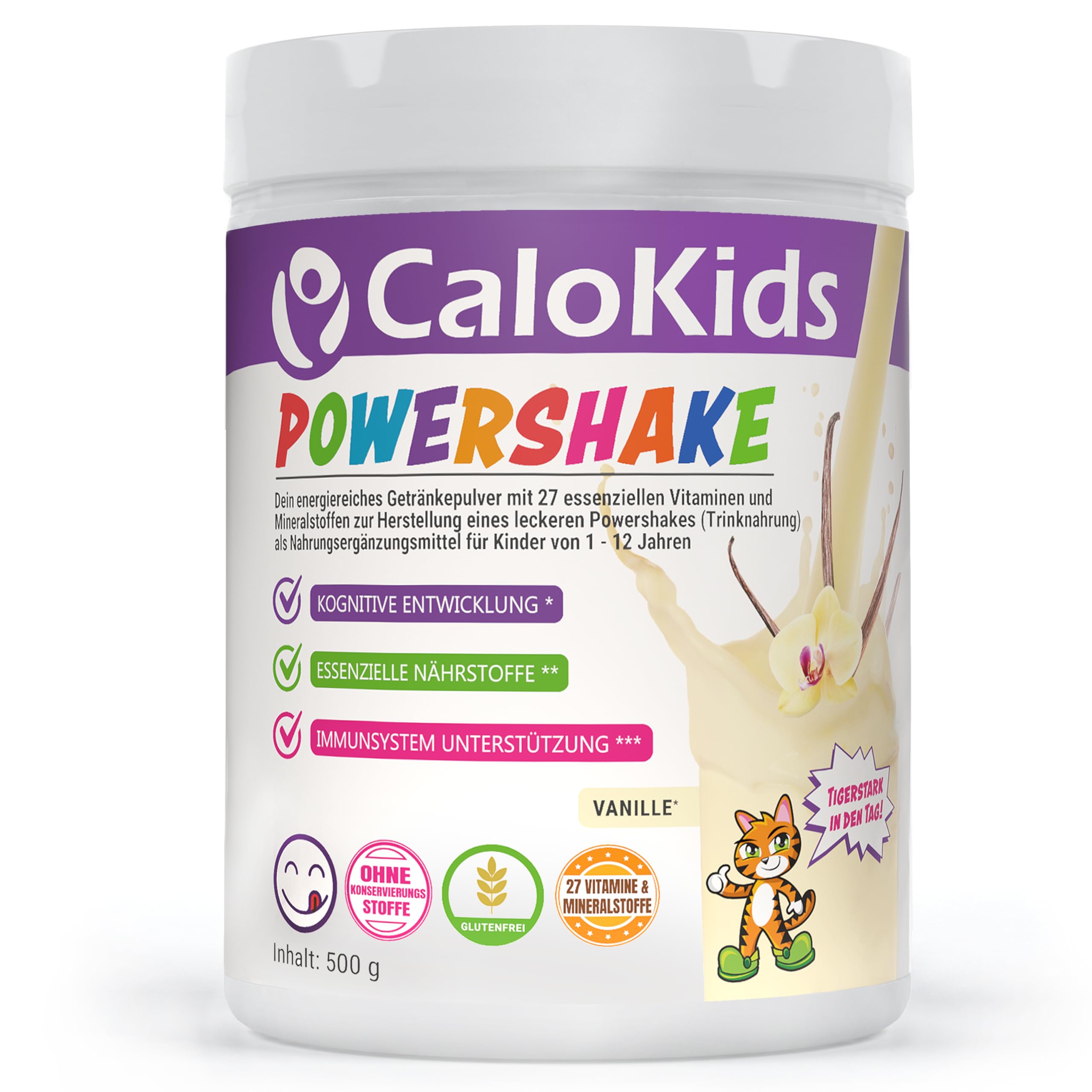 CaloKids Kinder Trinknahrung | Kinder Nahrung als Multivitamin Shake & Trinkmahlzeit mit Vitaminen, Mineralstoffen sowie Protein