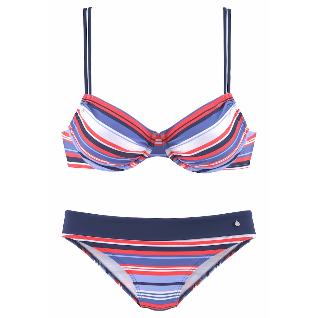 s.Oliver Bügel-Bikini mit maritemen Streifen