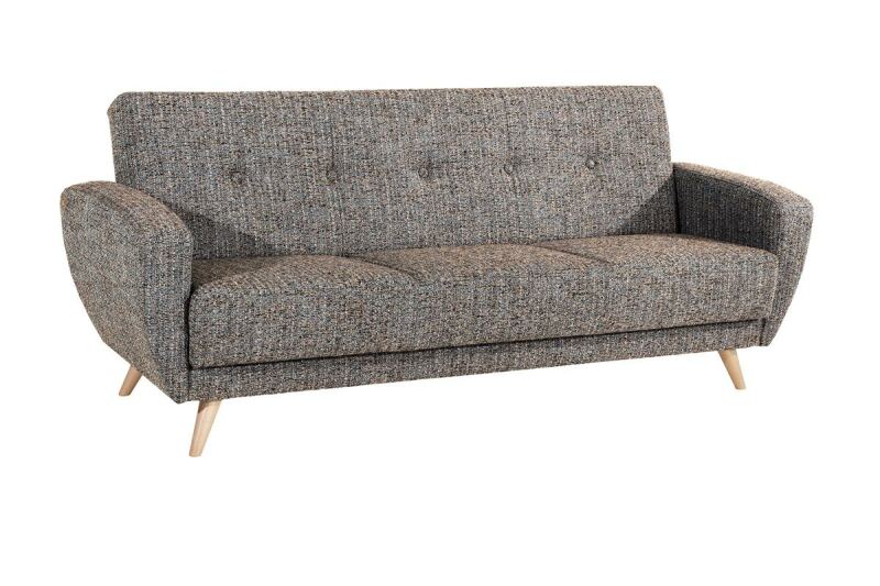 3-Sitzer Retro Sofa Justus, mit Bettfunktion