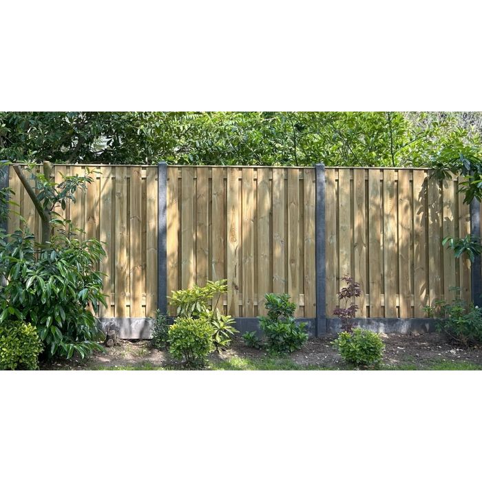 Sichtschutzzaun Holzzaun Betonzaun 200x190cm 21 Dielen
