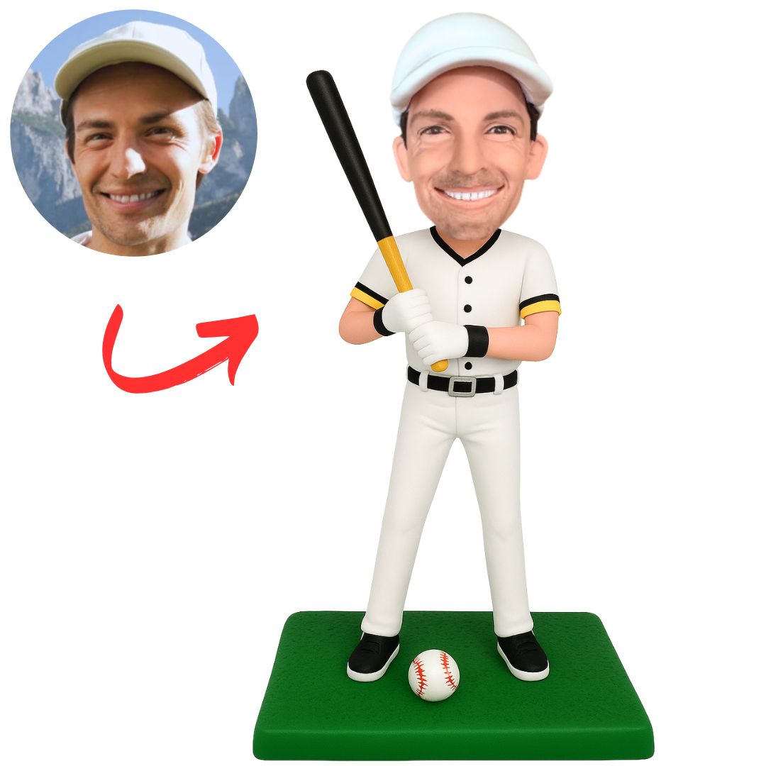 Männlicher Baseballspieler Sportler benutzerdefinierte Bobbleheads