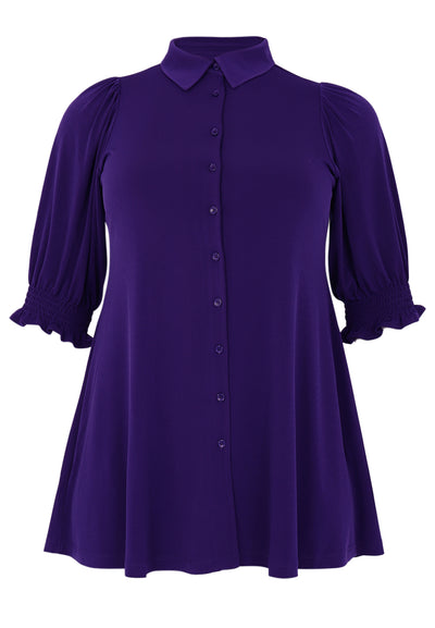 Bluse Puffärmel Dolce - Violett
