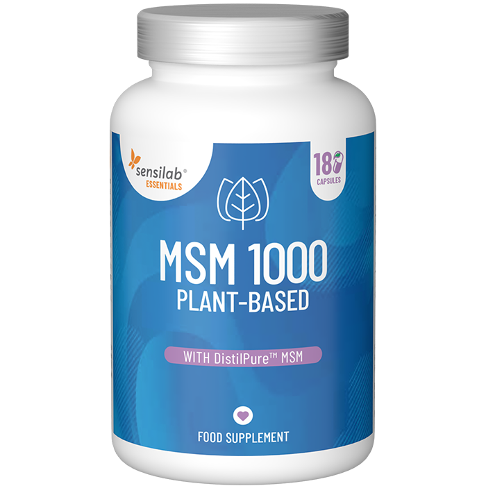 Essentials MSM 1000 mg hochdosiert, pflanzliche Basis - 180 Kapseln