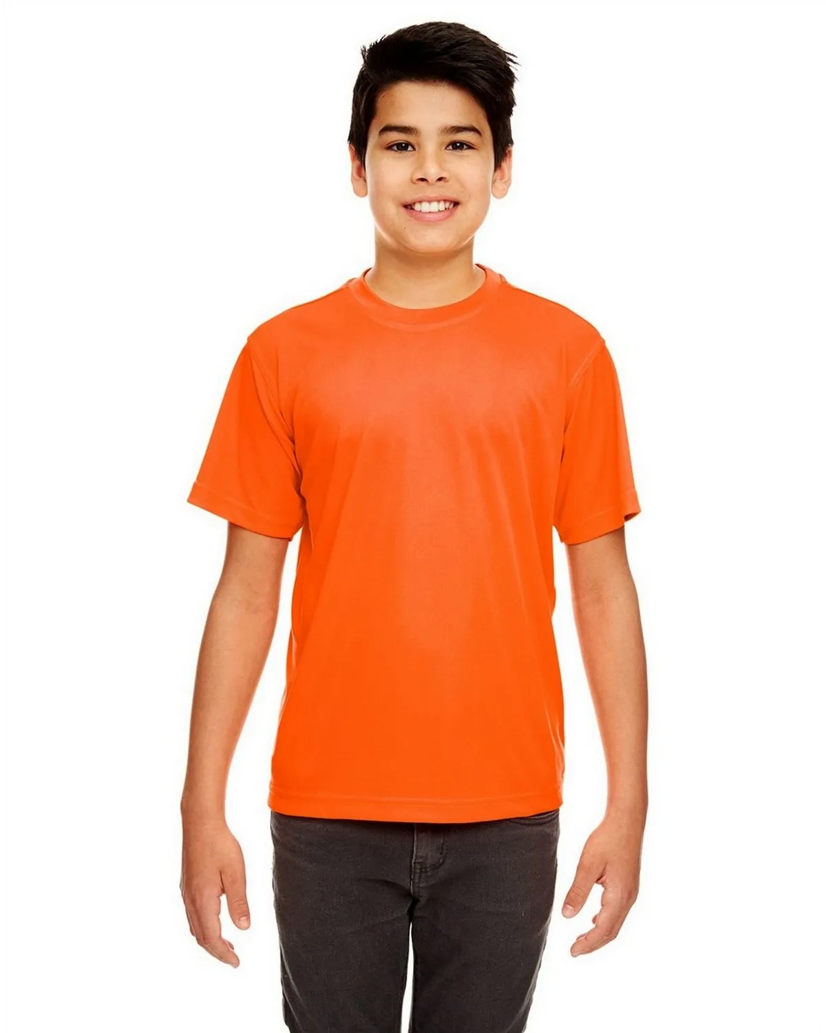 UltraClub 8420Y Jugend Cool & Dry Sport Leistungs Interlock T-Shirt