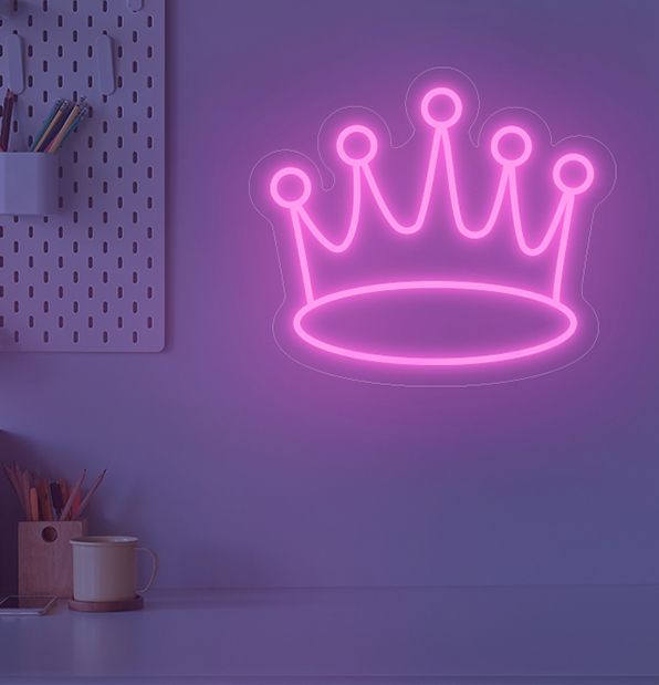 Krone LED-Neonschild