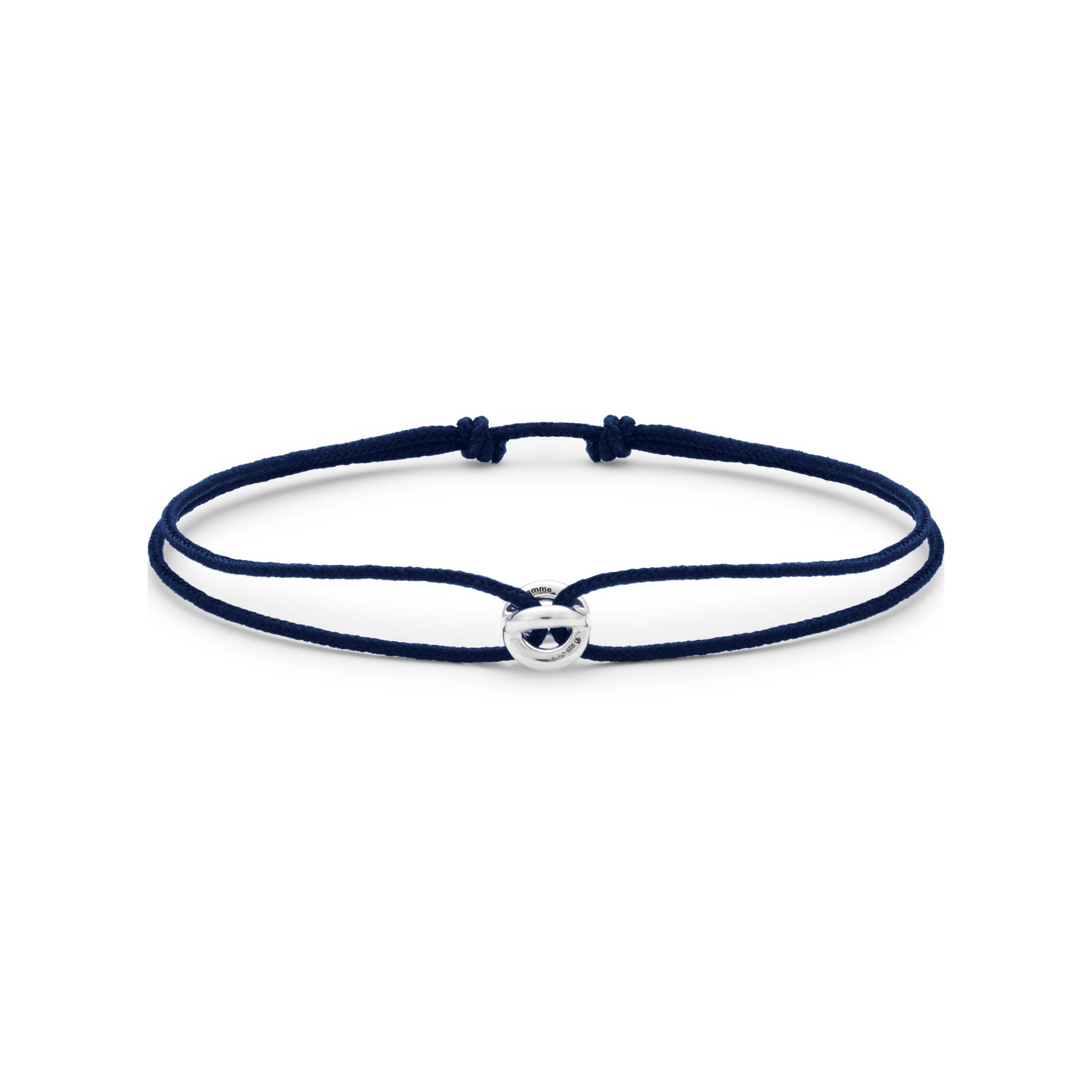 1g Polished Sterling Silver Entrelacs Cord Bracelet