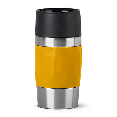 EMSA Isolierbecher Travel Mug Compact, 300 ml, Gelb