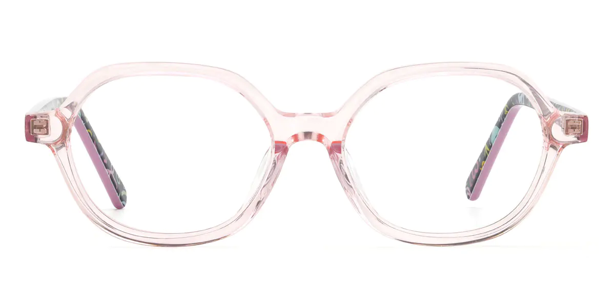 Ezreal (Age 3-6) - Oval Pink Glasses for Kids