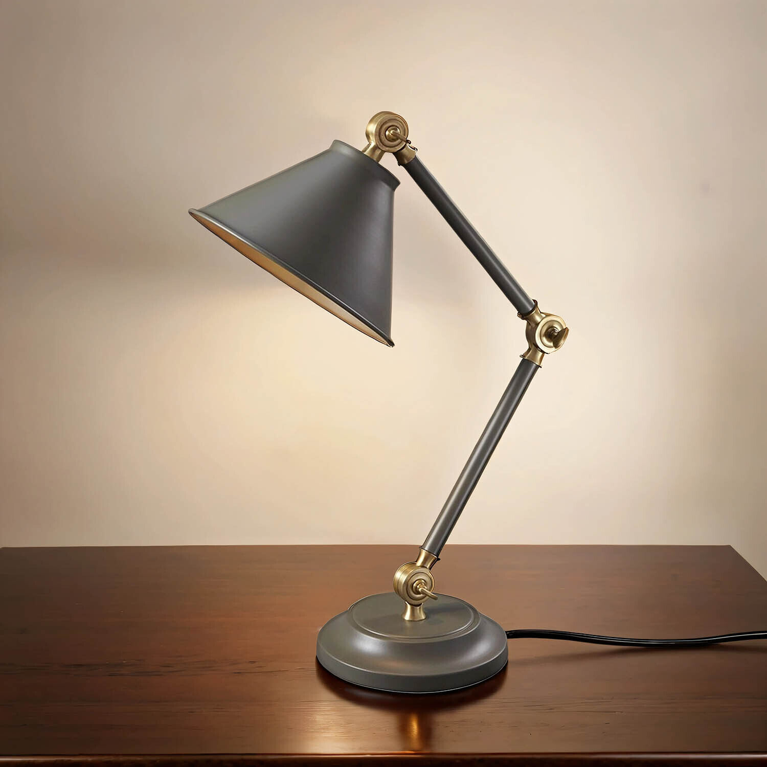 Gray Desk Lamp Office Joints E27 IAOLIA