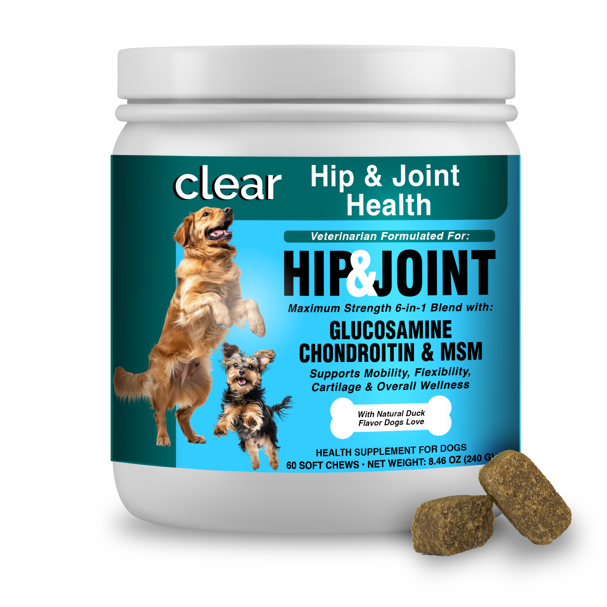 Clear Hüft- & Gelenkgesundheit für Hunde