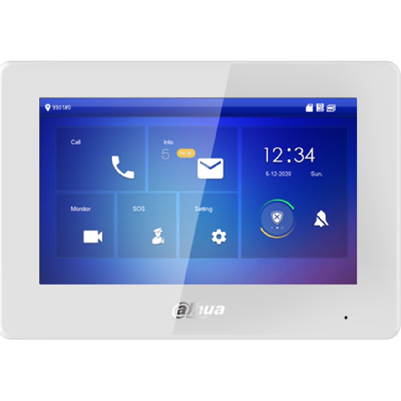 Dahua VTH5422HW PoE Indoor Station 7-inch (Hybrid 2-wire or IP usable) Touchscreen Monitor
