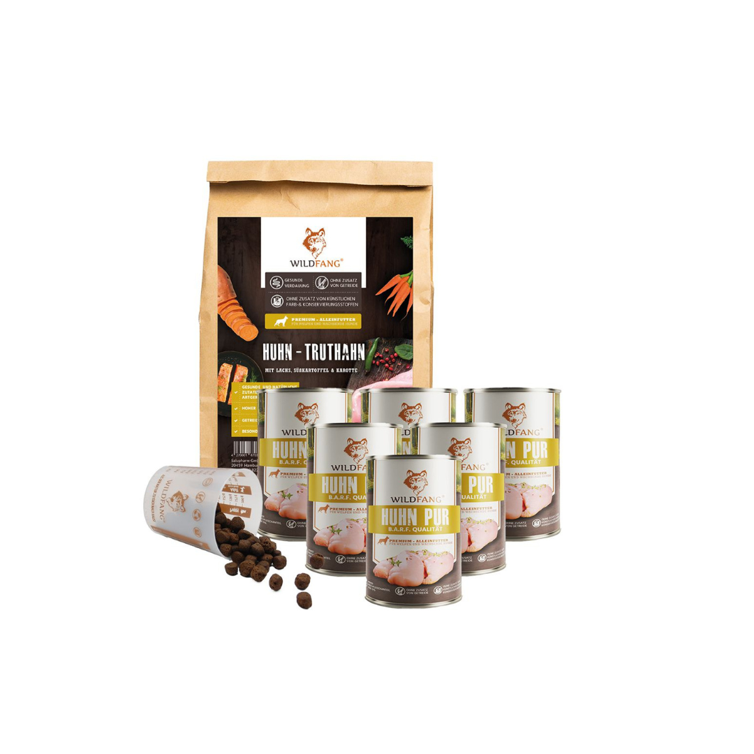Welpen Futterpaket Huhn - getreidefrei