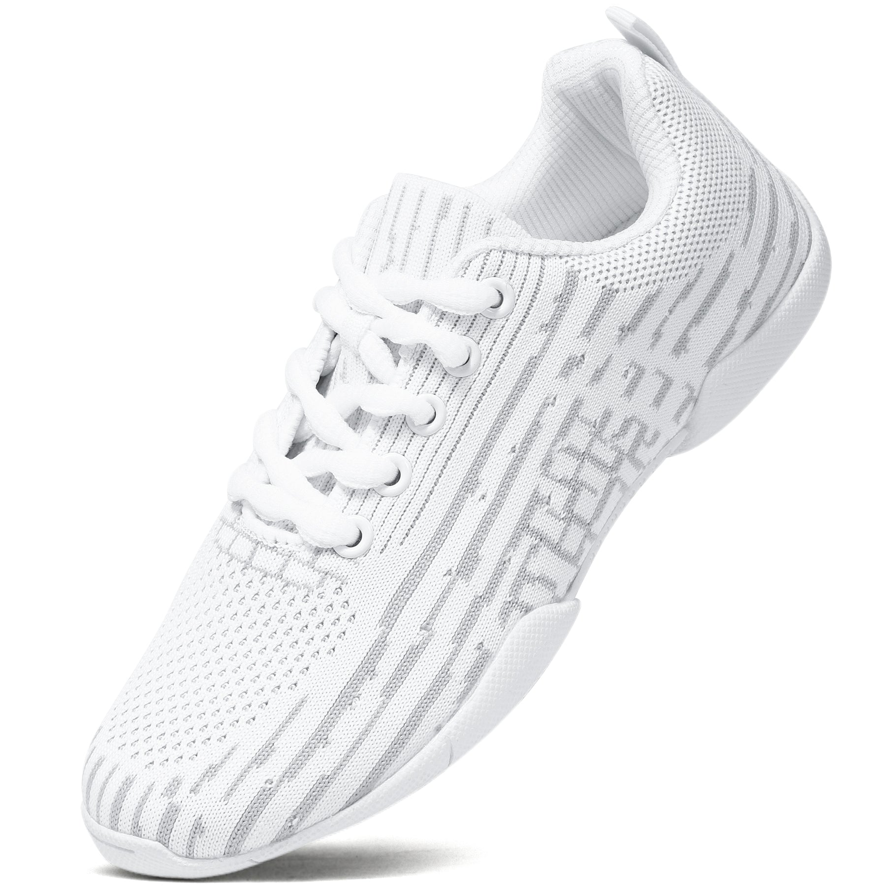 BAXINIER Cheer Schuhe für Frauen Weiße Cheerleading Sportliche Tanzschuhe Mädchen Ballerinas Tennis Wanderschuhe