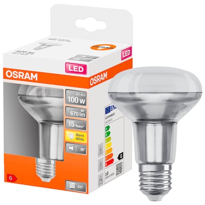 OSRAM LED lamp STAR R80 100 E27 9.1 W clear