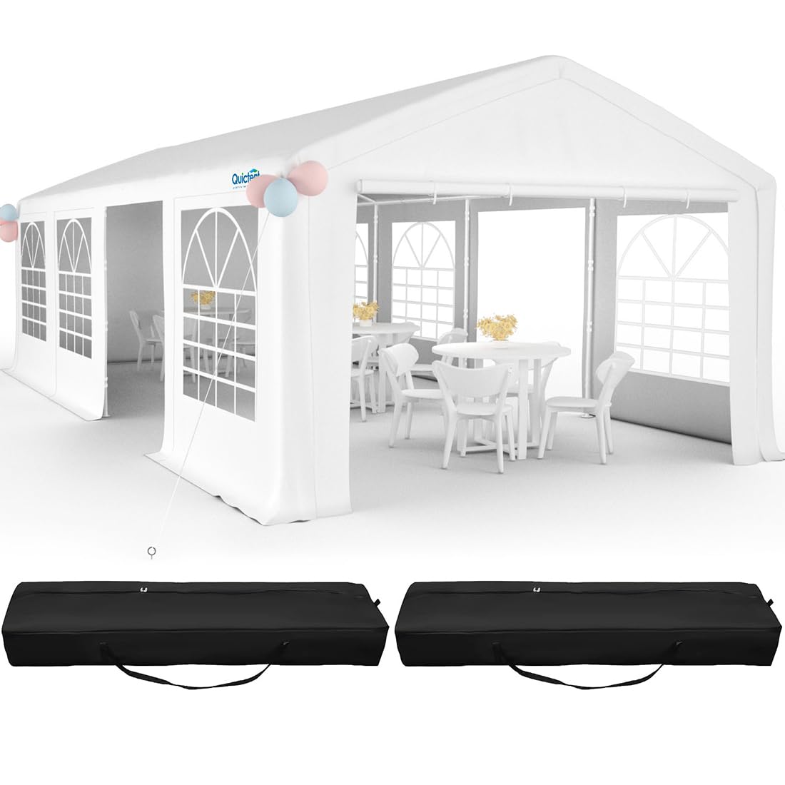 13' x 26' Party Tent - White