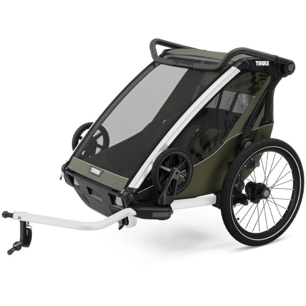 THULE Chariot Lite 2 Child Bicycle Trailer Vintage Green