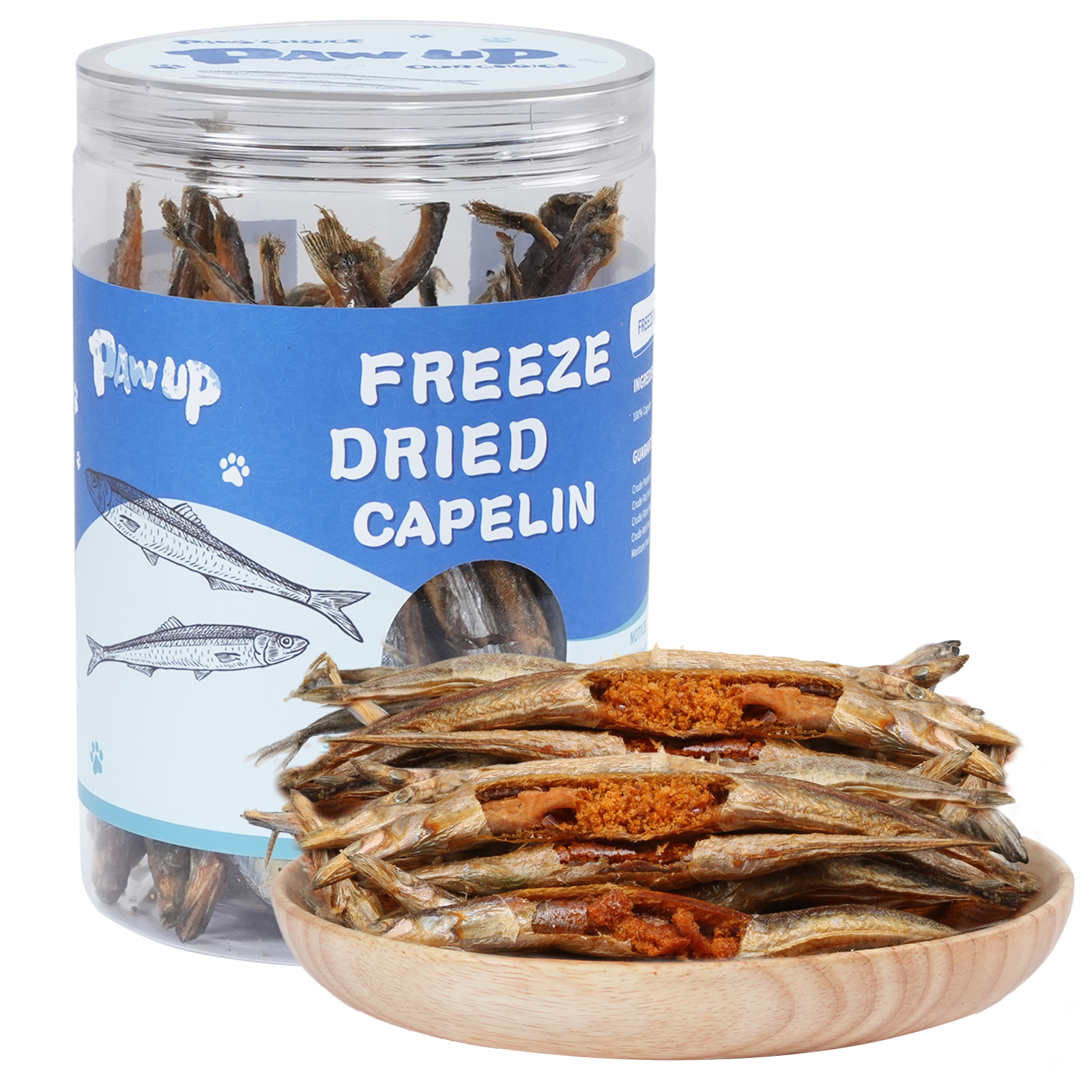 Gefriergetrockneter Capelin für Hunde - Vorteile für Haut- und Fellgesundheit, 3,5oz