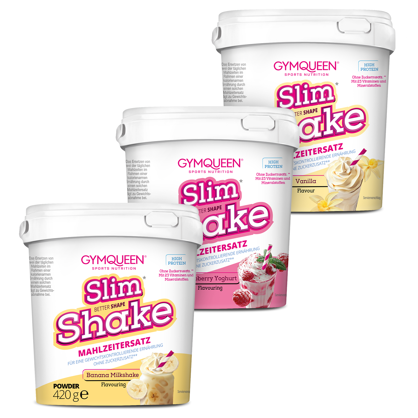 GYMQUEEN Slim Shake 3er Pack