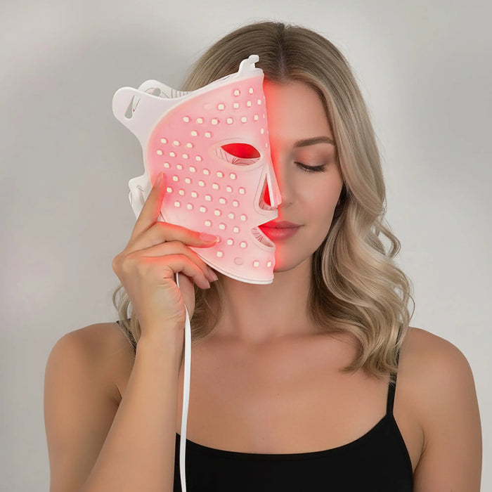 4-Wellen Rotlicht-LED-Gesichtsmasken, FDA-zugelassenes Gerät zur Gesichtslichttherapie gegen Falten & Hautpflege