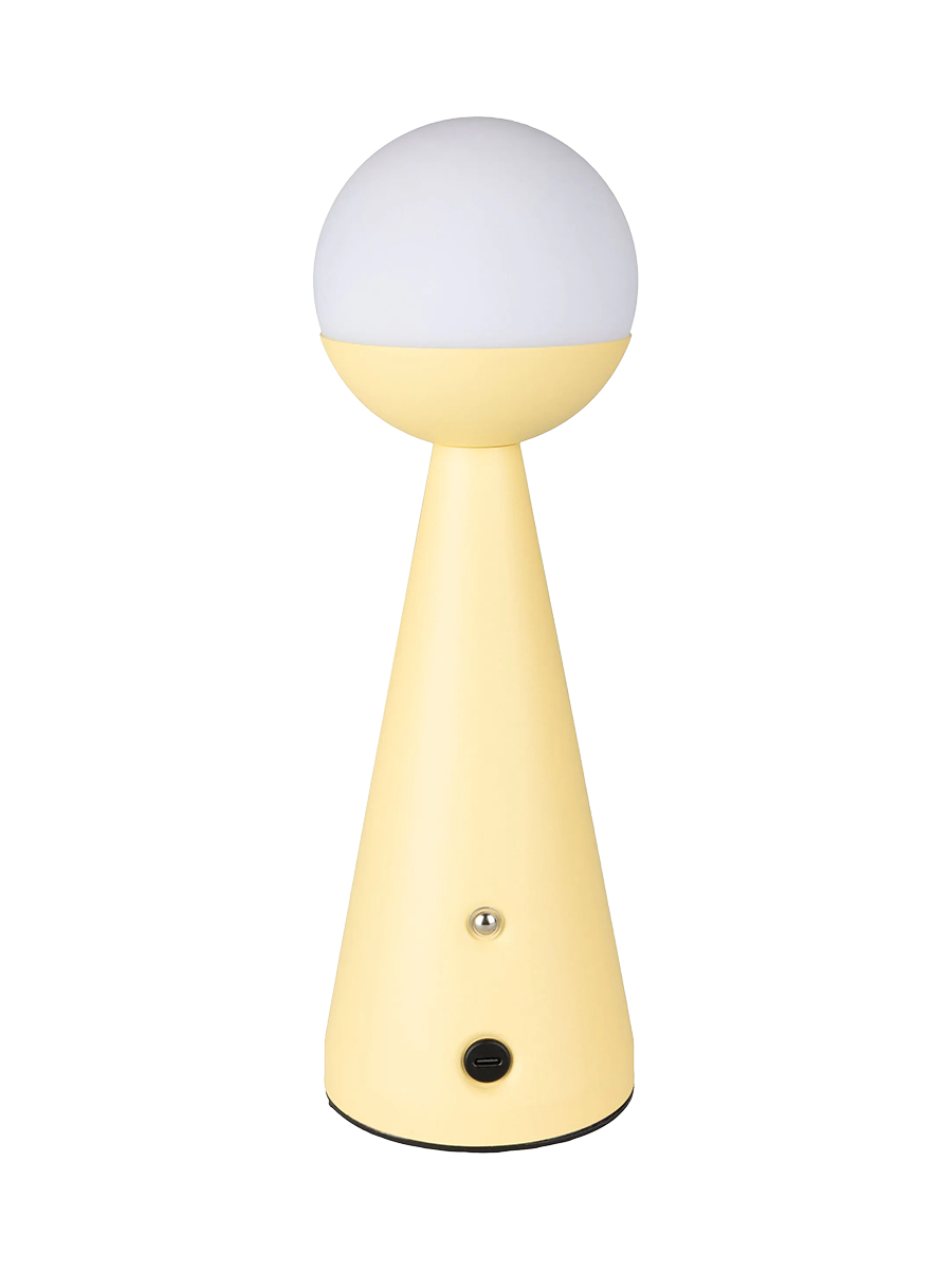 Wiederaufladbare & kabellose Design Tischlampe „Bello“