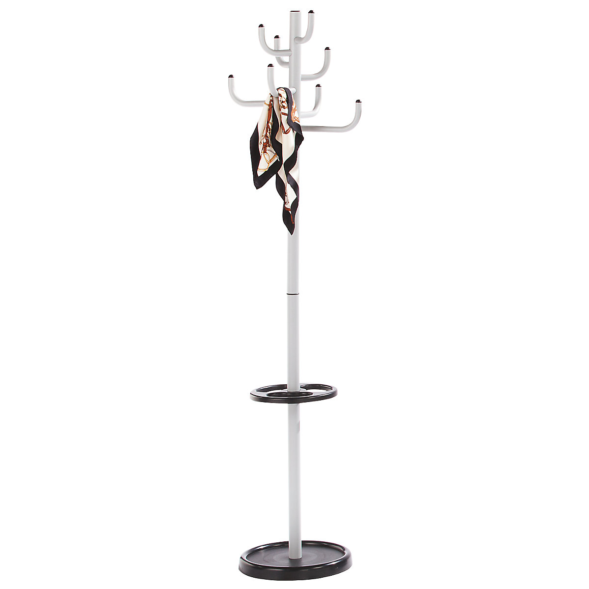 Coat Rack: Height 1700 mm, Ø 450 mm, 8 coat hooks