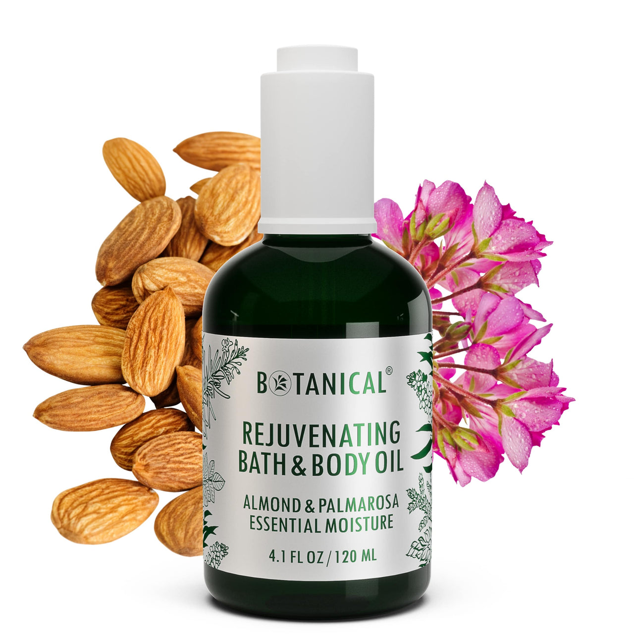 Bath & Body Oil - Almond & Palmarosa - Skin Rejuvenating