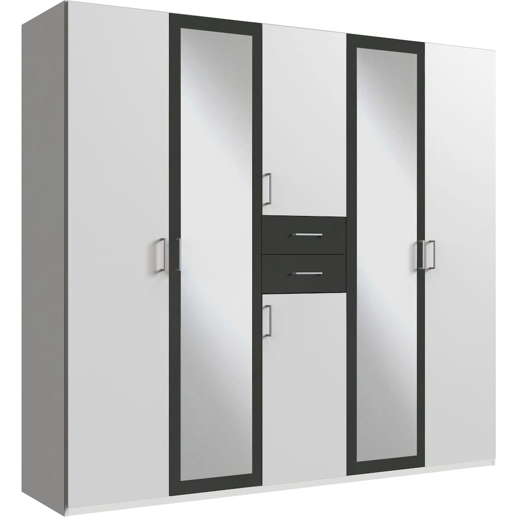 Wimex Wardrobe Diver with 2 Mirror Doors and 2 Central Drawers