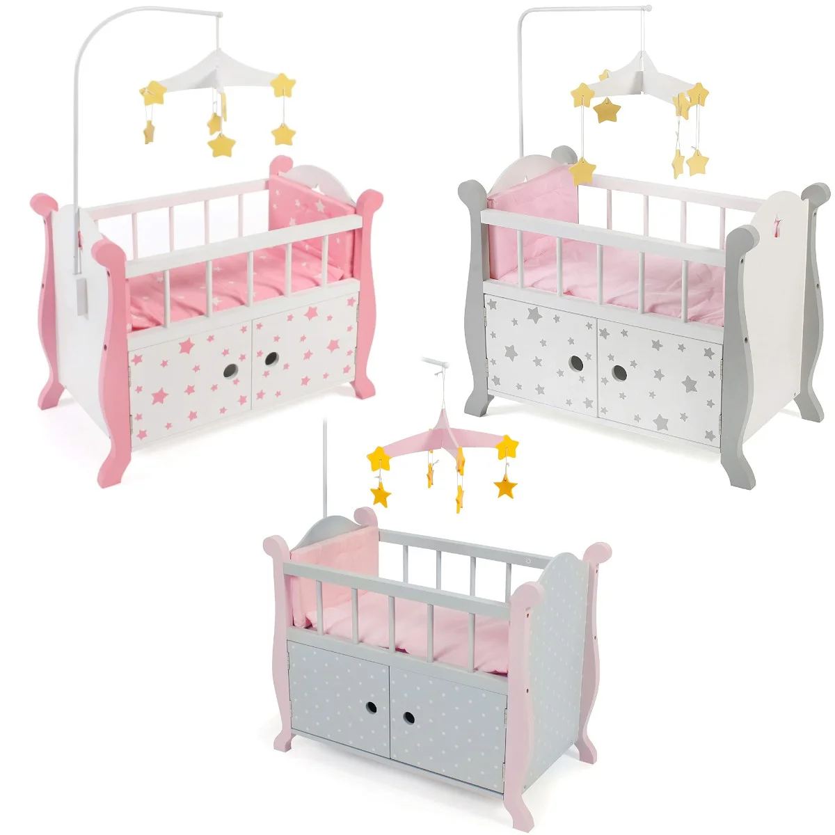 Bayer Chic 2000 Doll Bed with Mobile