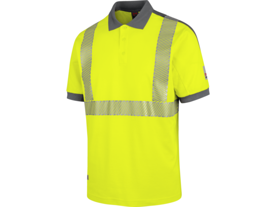 Warnschutz Poloshirt Neon EN 20471 2 gelb anthrazit